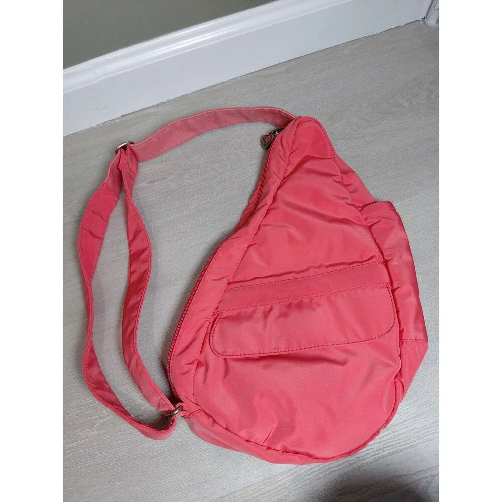 Ameribag Pink Coral Color Handbag Purse Back Pack.